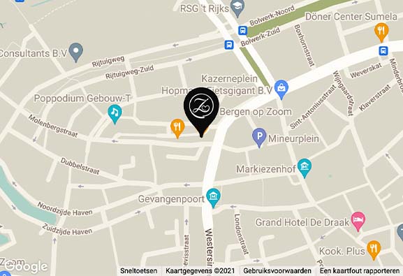 Je vind 't Zusje Bergen op Zoom aan de Westersingel.